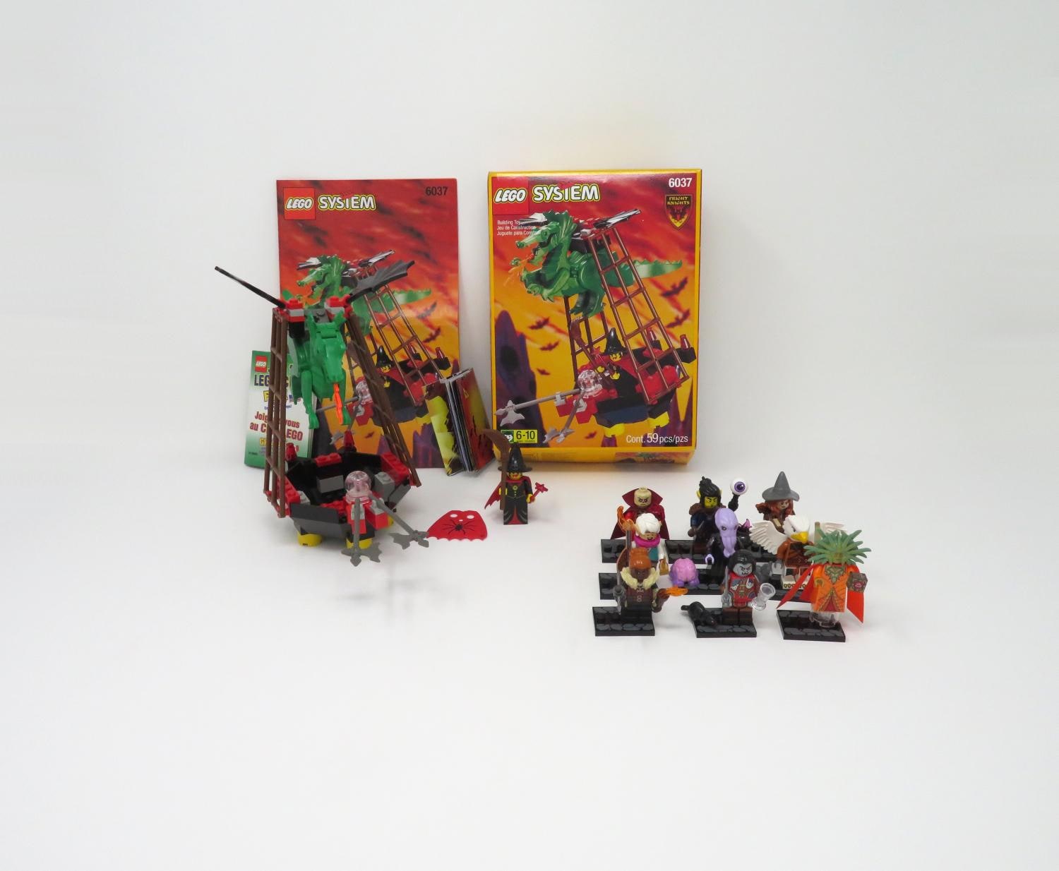 Vintage 1990s LEGO Witch's Windship 6037 | Fright Knights Set