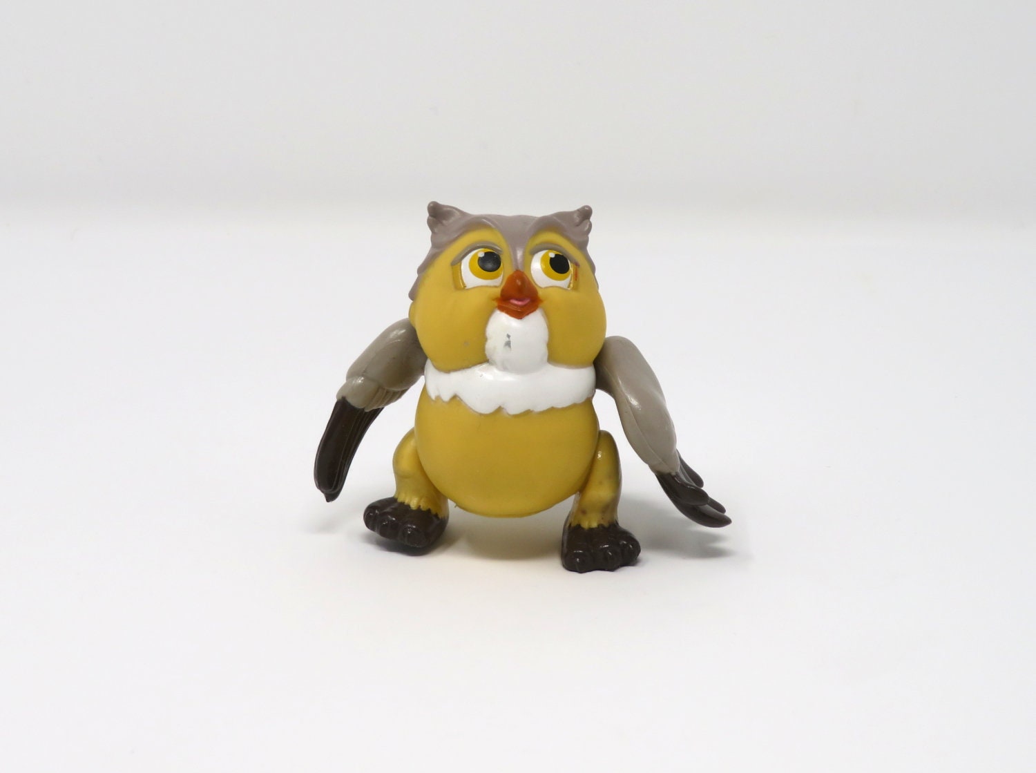 Vintage 1988 Disney Bambi PVC Friend Owl Mcdonald's Happy