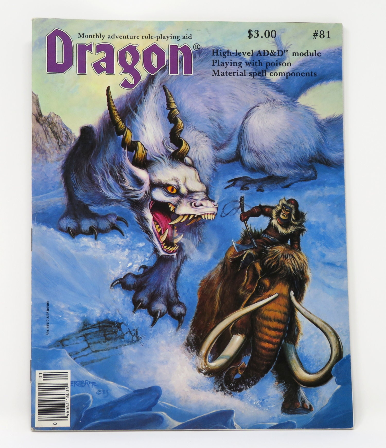 Vintage 1984 Dragon Magazine 81 TSR Role Playing Games RPG Etsy