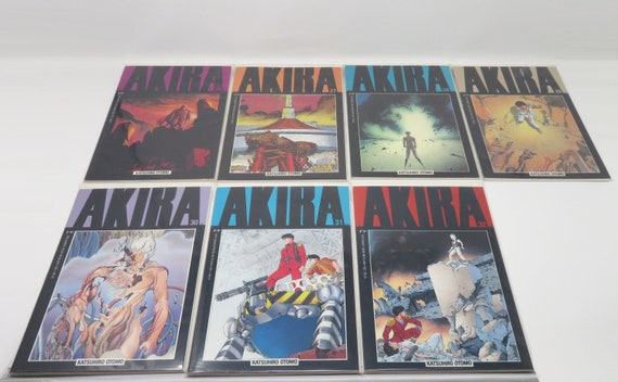 Vintage 1980s Akira Comic Books - Graphic Novel Manga - Katsuhiro