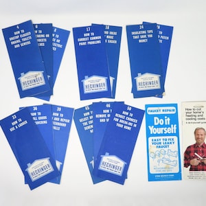 Vintage 1970s Hechinger Lumber How To Mini Guides or Pamphlets - Help Maintain Your House - Home Improvement Tips and Tricks - Retro DIY