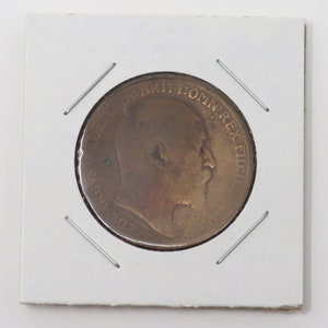 Antique 1910 British One Penny 1/12 Shilling Great Gift for Coin Collectors and Numismatists Circulated Money United Kingdom