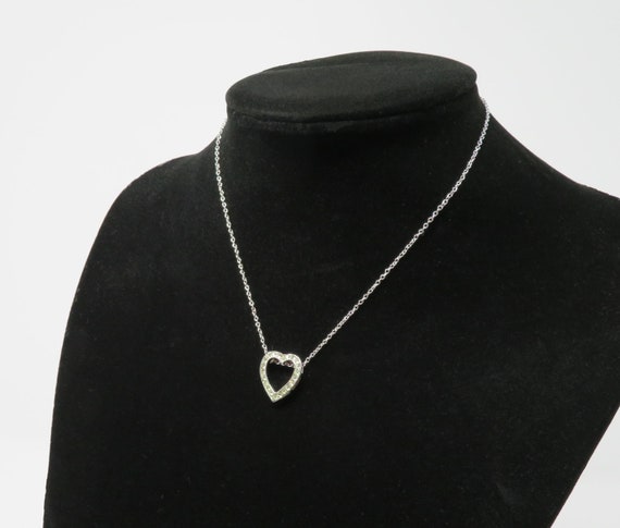 Vintage 1980s 14 Inch Silver Tone Chain Necklace … - image 5