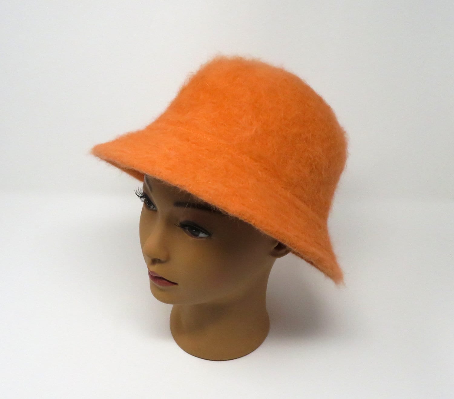 Vintage Late 1990s to Early 2000s Fuzzy Bucket Hat for Women 