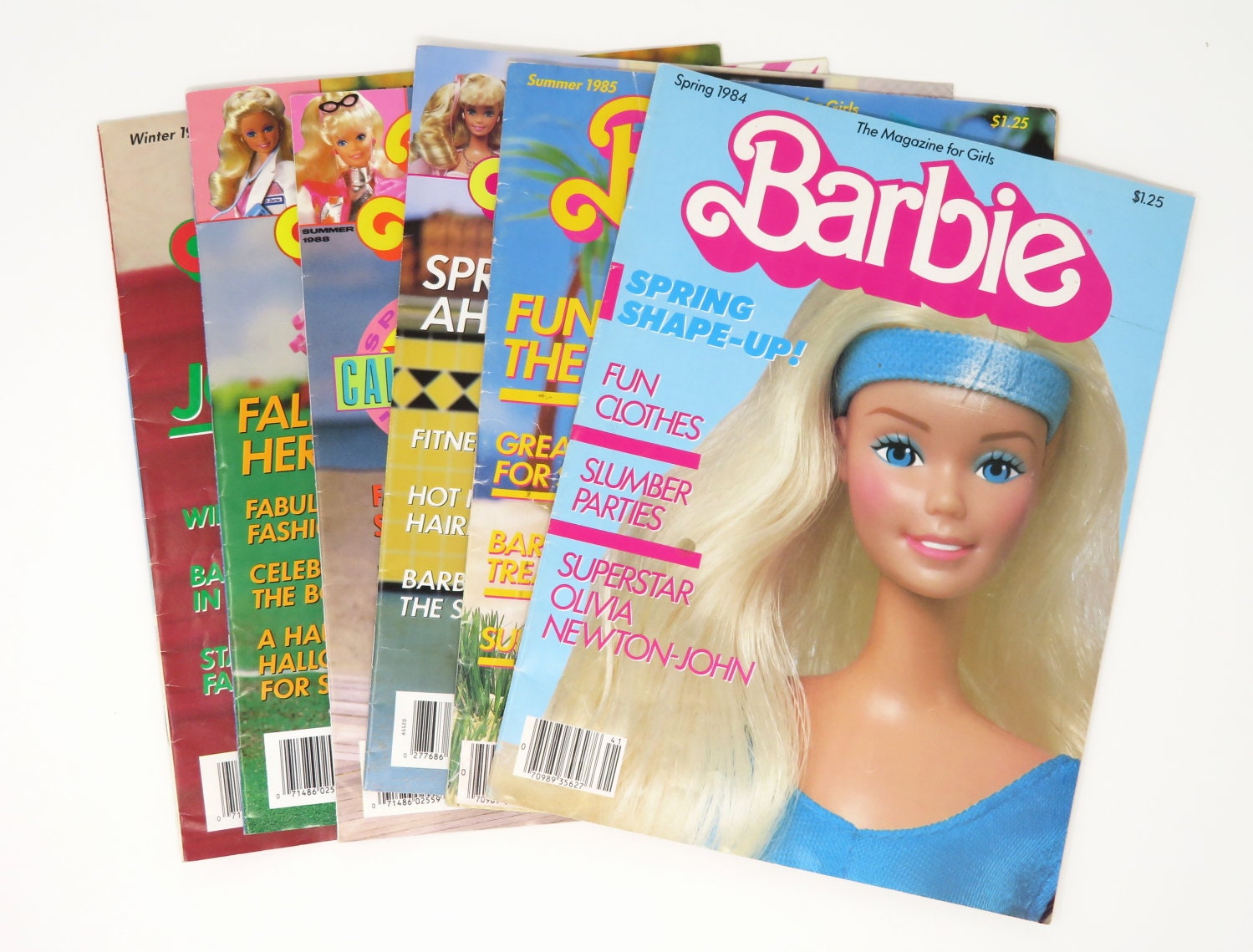 Vintage 1980s Barbie Magazine Lot - Issues From 1984 1985 and 1988