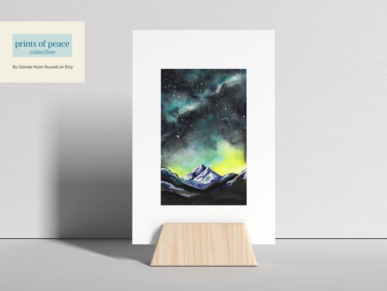 Watercolor Milky Way /& Mountains 8 x 10 Milky Way Water Color Print Milky Way and Stars Lovers Celestial Artwork Print