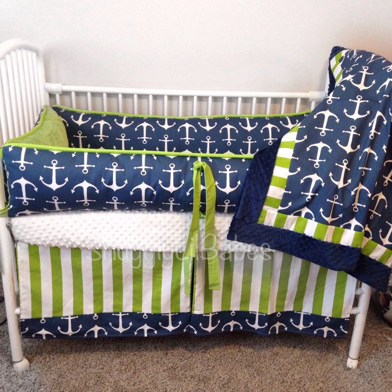anchor crib bedding