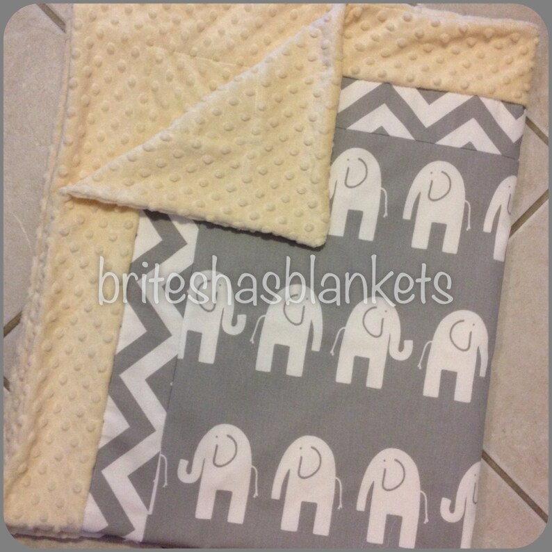 baby pink minky dot Baby pink elephant blanket grey chevron and elephant