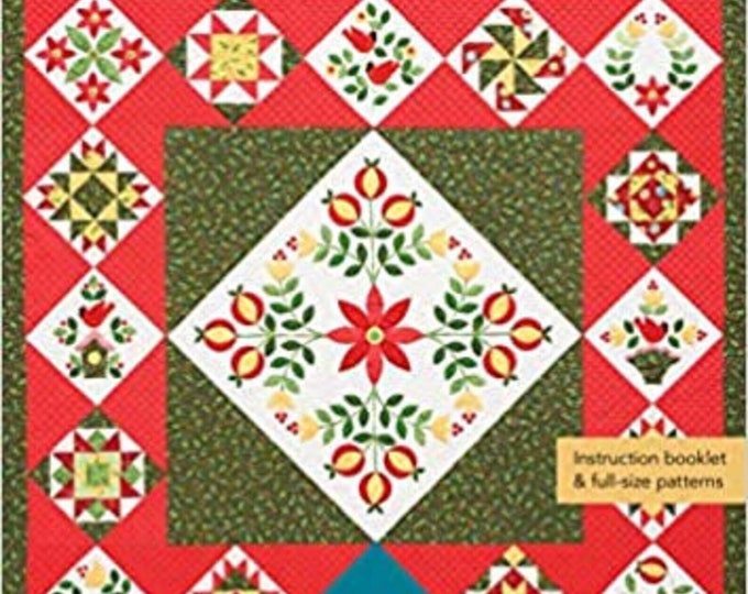 Jingle Christmas Pieced & Applique Holiday Heirloom Quilt Pattern by Erin Russek