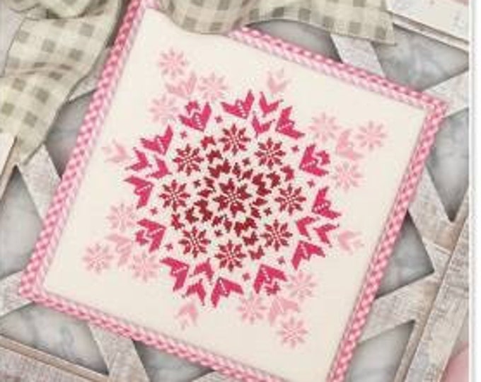Starlit Snowflake Cross Stitch Pattern by the Fat Quarter Shop, It's Sew Emma, Quilt, Winter, Snow Flake, Ombre
