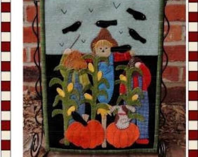 Through Thick & Thin October Applique Pattern by Pastime Pieces Those Corn Pickin' Crows Sewing Quilting Wool