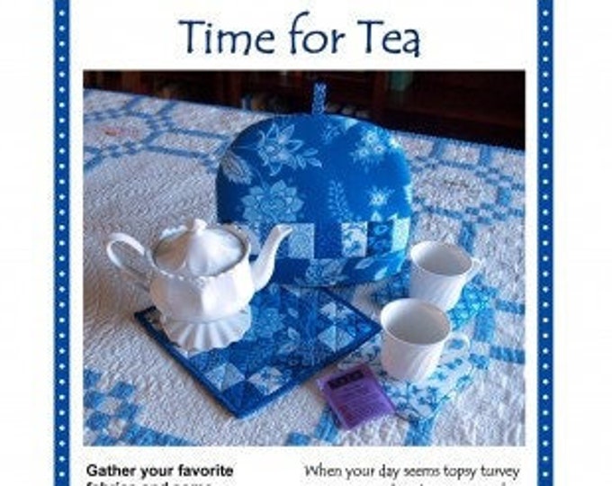 Time for Tea Cozy, Mat & Coasters Pattern by ByAnnie.com