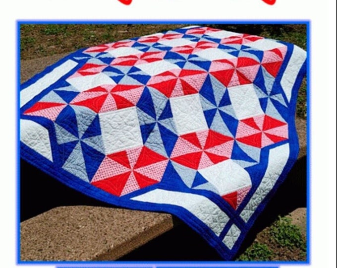 Easy Breezy Pieced Quilt Pattern by Black Cat Creations, Minay Sirois 3 sizes, Throw, Twin, or Queen