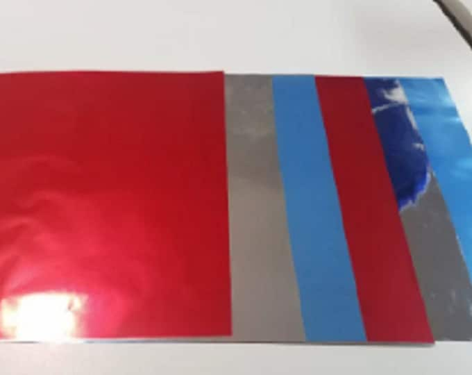 MYLAR Sheets for Machine Embroidery PATRIOTIC Set, Card Making, Crafting