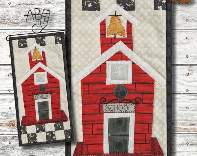 Schoolhouse Birdhouse Wall Hanging Pieced Quilt Pattern by Patch Abilities