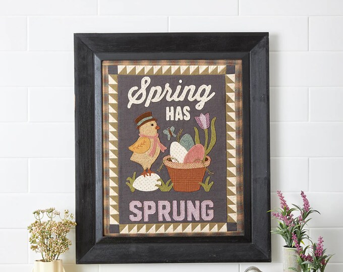 Spring Has Sprung Chalk It Up April Wall Hanging -  Pattern by Buttermilk Basin Finished Size 16" x 20”