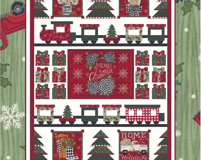 Toy Store Christmas Wall Hanging Quilt Sewing Pattern by Coach House Designs Size 50" x 66"