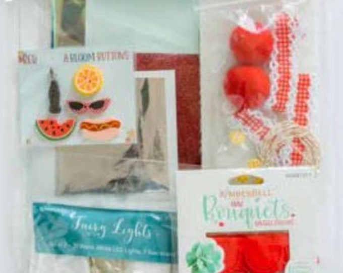 Kimberbell Red, White & Bloom Embellishment Kit KIDKB1242 New!