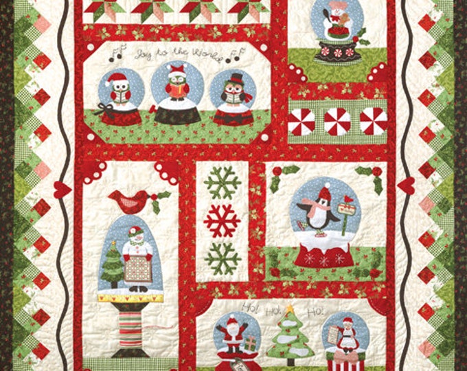 Snow Globe Village, Complete Set of Patterns, Quilt Pattern by The Quilt Company 54" x 66 3/4"