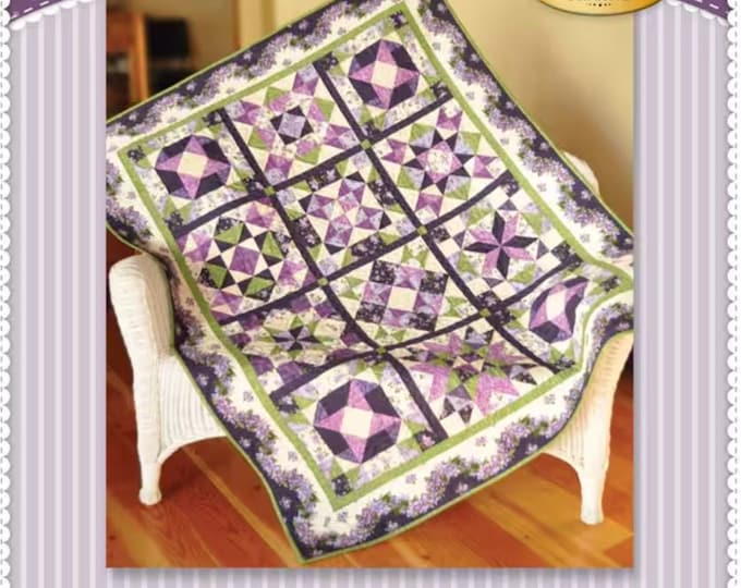 Fresh Lilacs Quilt Pattern by Shabby Fabrics 50" x 63"