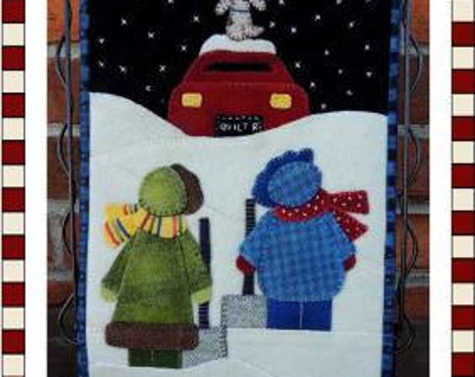 Through Thick & Thin January Applique Pattern by Pastime Pieces Snow Day Sewing Quilting Wool