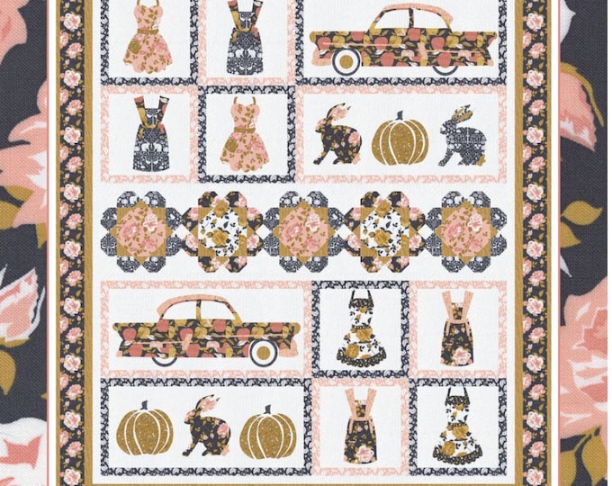Market Day Quilt Pattern by Coach House Designs 60" x 70"