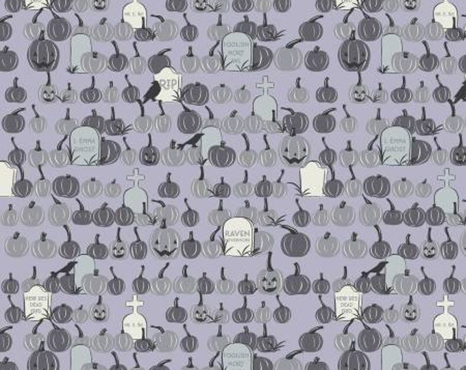 Spooky Hollow Pumpkin Fabric by Melissa Mortenson for Riley Blake - SC10575R Dusk, Haunted Halloween