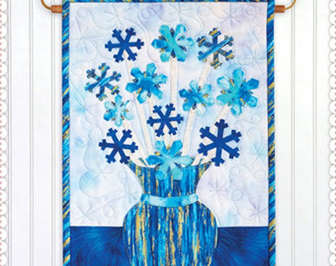 Blooming Series Snowflakes Wall Hanging Pattern by Shabby Fabrics Size 11" x 17 1/2" Quilting & Sewing Pattern
