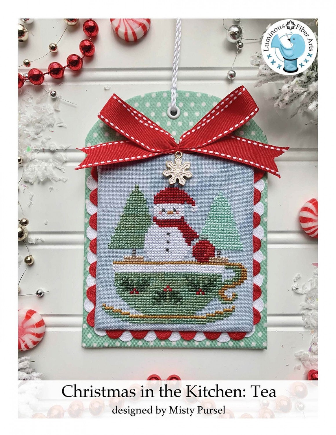 Christmas Tree Cross Stitch Ornament Kit Beginners Mini Counted