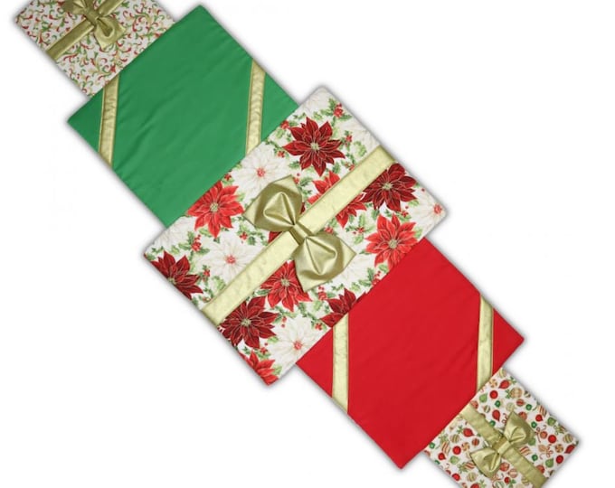 Gifts Galore Table Runner Christmas Sewing Pattern by Sookie Sews 43.5" Long