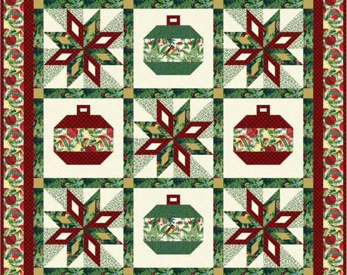 Joyful & Bright Wall Hanging and Table Runner Quilt Pattern by Bound To Be Quilting 52" x 52" and 43" x 19"