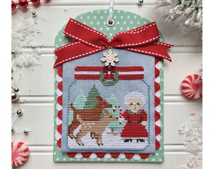 Christmas in the Kitchen Candy Canes Cross Stitch Pattern by Misty Pursel Luminous Fiber Arts Holiday, Reindeer, Mrs. Claus