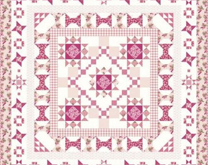 Hope in Bloom Sampler Quilt Pattern by The Jessica Dayon Riley Blake Designs 81 1/2" x 81 1/2"