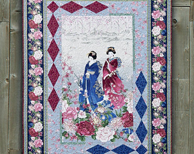 Panello III Pieced Panel Quilt Pattern by Quilters Treasure Chest 48.5" x 66.5"