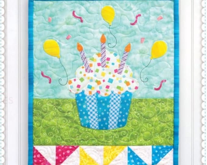 Cupcake Wall Hanging Pattern by Shabby Fabrics Size 12" x 18" Quilting & Sewing Pattern