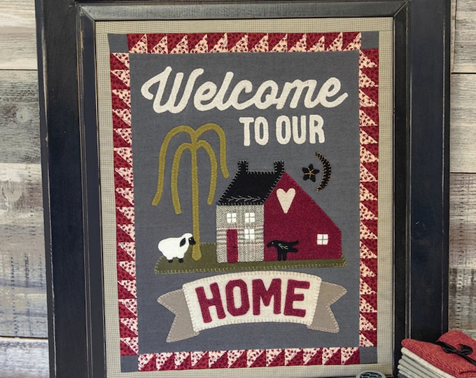 Welcome To Our Home Chalk It Up March Wall Hanging -  Pattern by Buttermilk Basin Finished Size 16" x 20”