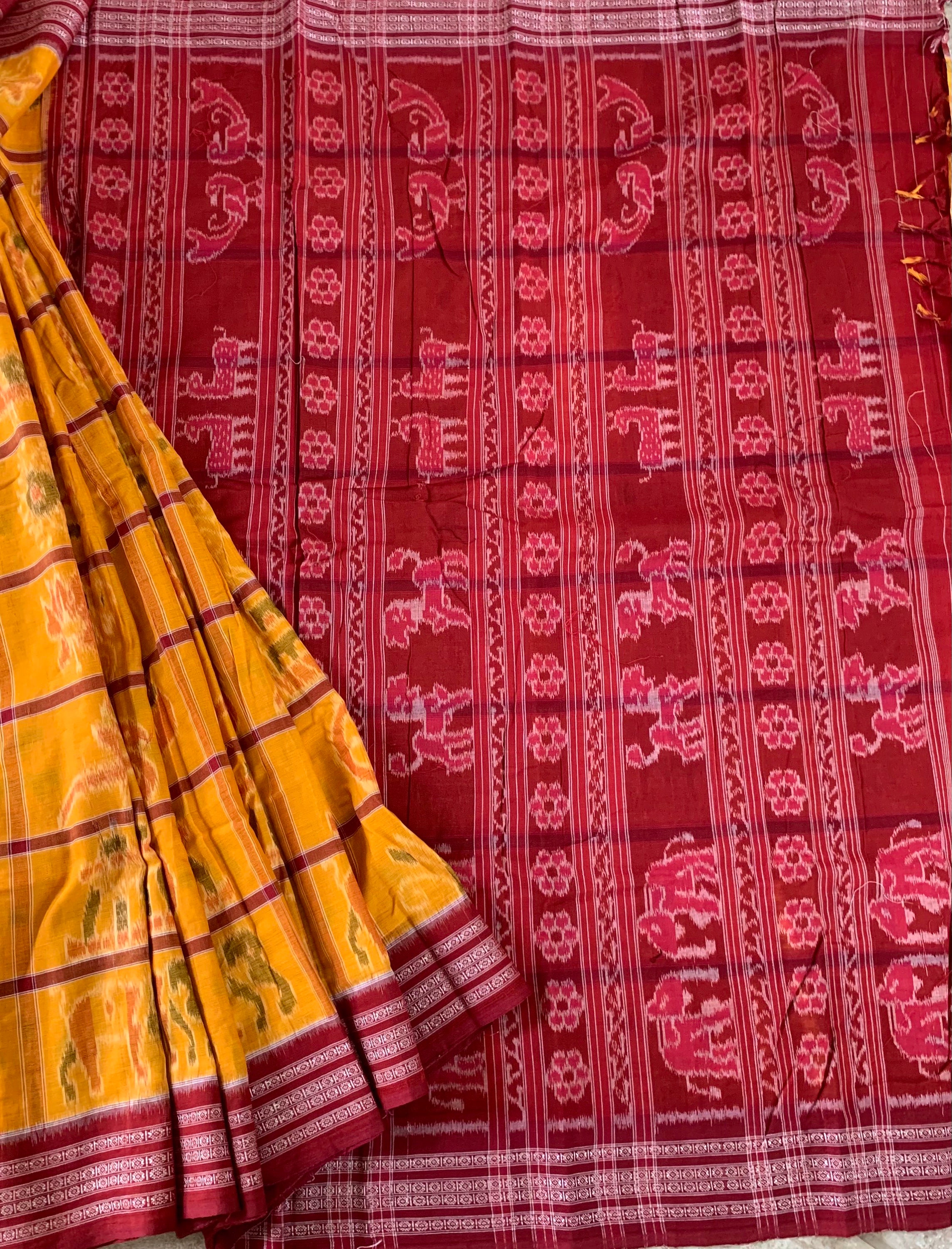Saris de seda de morera Ropa Ropa para mujer Odisha Khandua Pattu Ropa étnica Estilo tradicional 