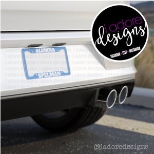 SPELMAN BLUE ALUMNA License Plate Frame