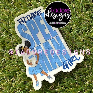 FUTURE SPELMAN GIRL  waterproof laptop decal sticker