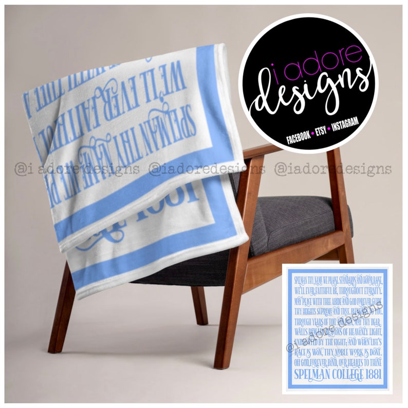 Spelman Hymn Throw Blanket 50x60 Etsy