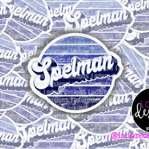 SUPER SPELMAN  waterproof laptop decal sticker