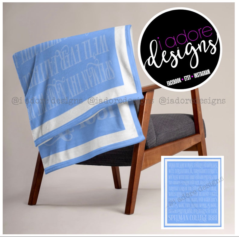 Spelman Hymn Throw Blanket 50x60 Etsy