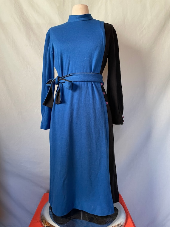 1980s Two-toned Dress