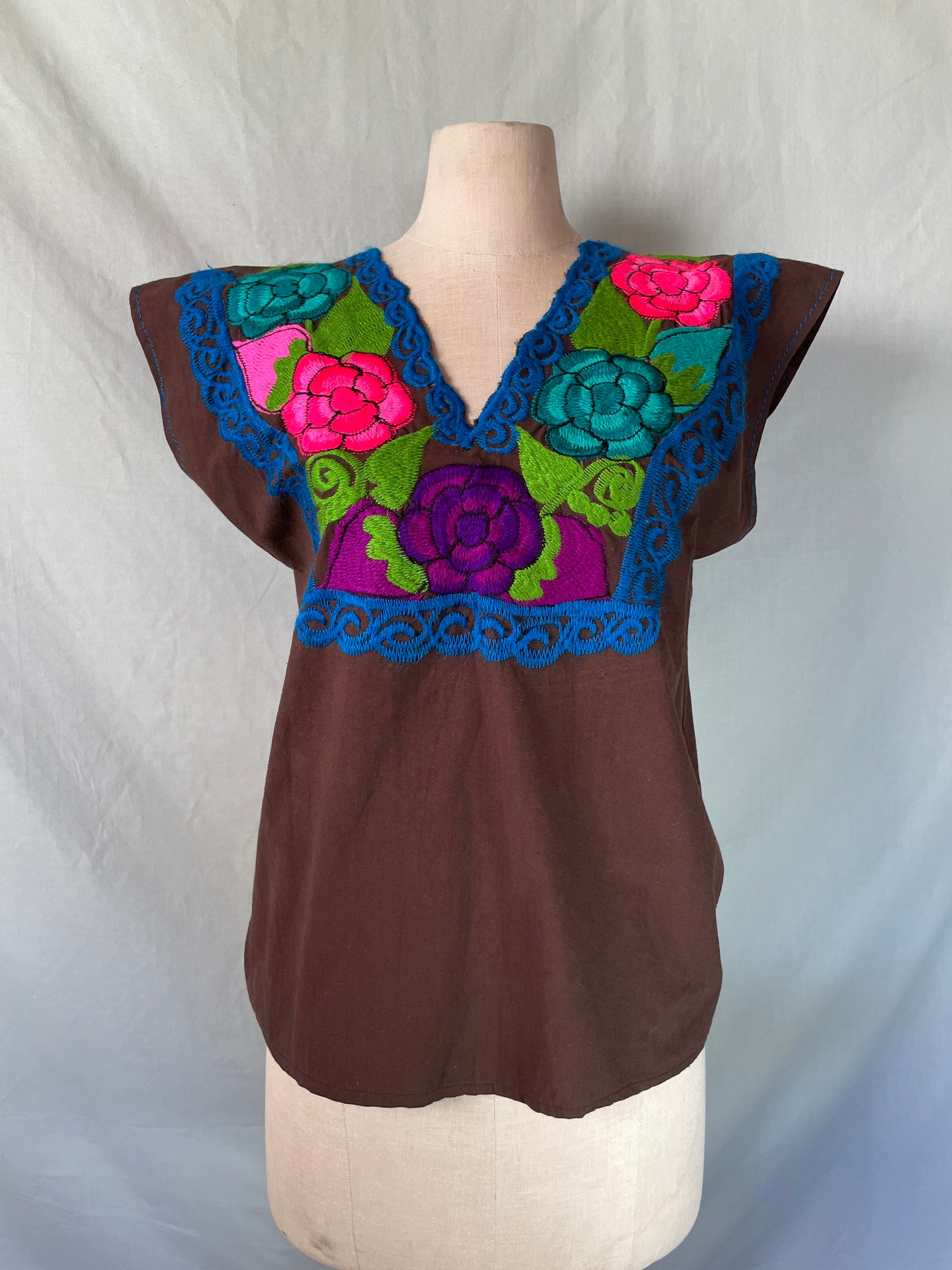Blusa De Manta Bordada Etsy