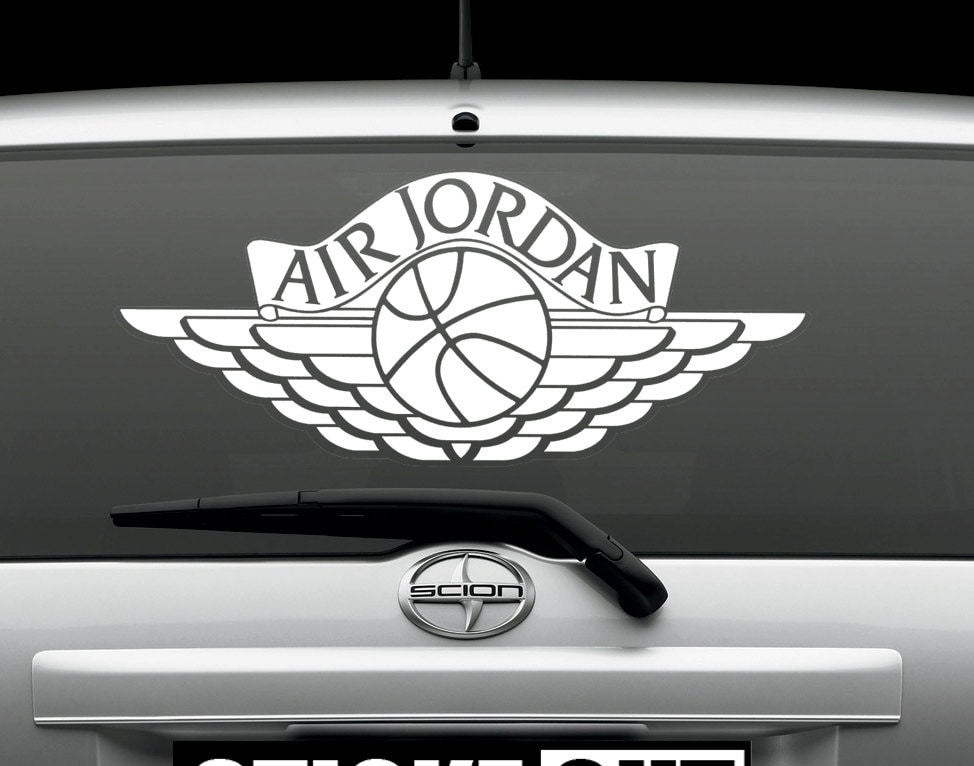 AIR JORDAN Wings Vinyl Decal Sticker Window Graphics or Etsy