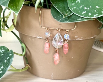 Plantdecor, Pot Hugger, Koperdraadplantstok, Suncatcher