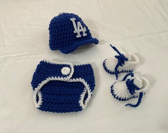 Los Angeles Dodger Baby Crochet 
