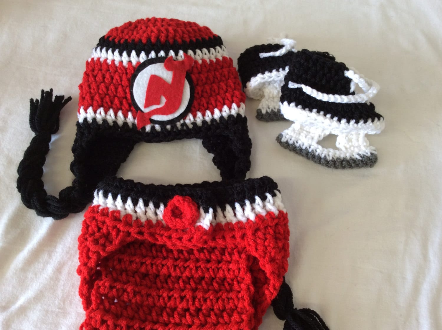 New Jersey Devils Crochet Pattern Afghan Graph - Loopaghans Custom Crochet  & Gifts