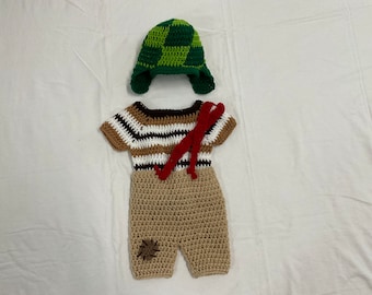 El Chavo Del Ocho Baby Crochet Hat, Shirt, and Shorts