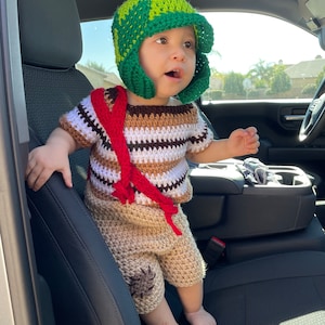 El Chavo Del Ocho Baby - Crochet Hat, Shirt, and Shorts